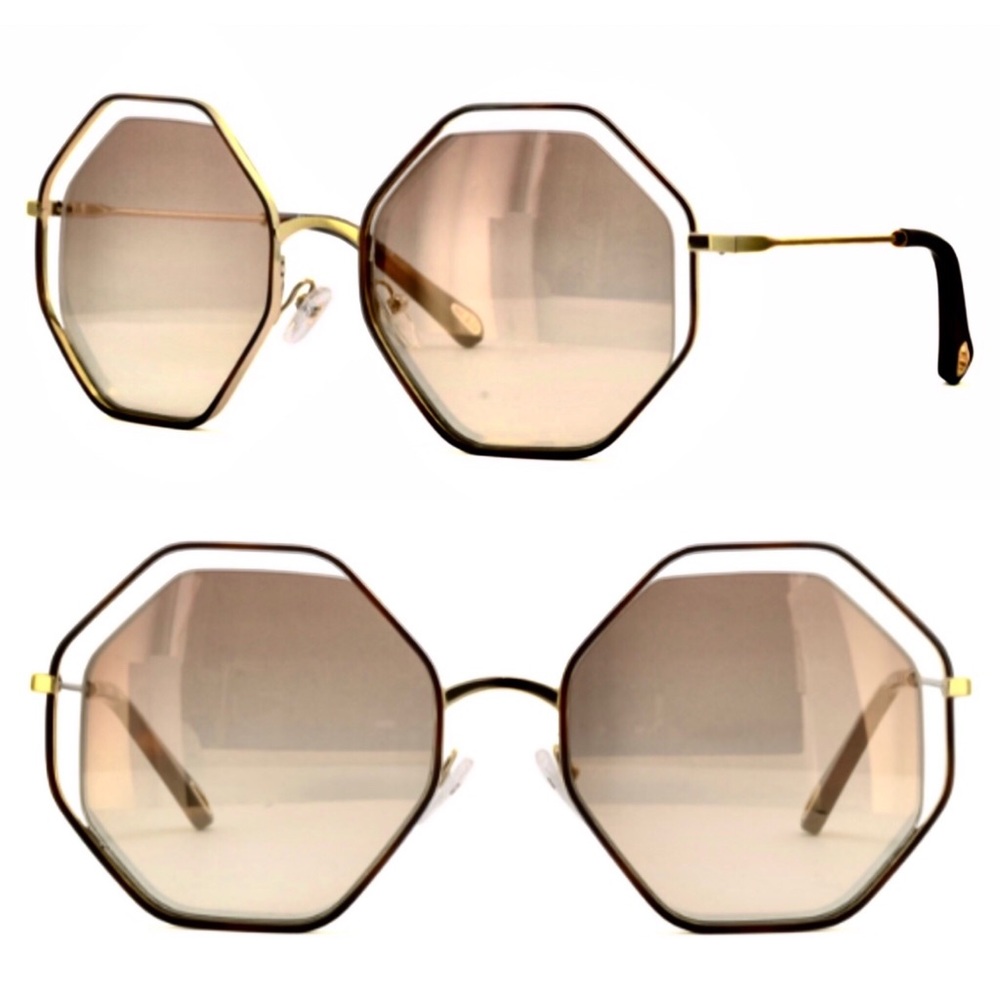 Chloe Poppy Geometric Sunglasses